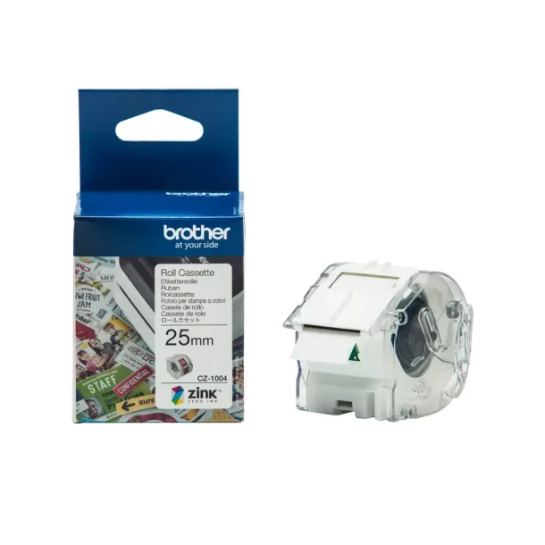 Brother CZ-1004 tape hvid 25 mm x 5 m