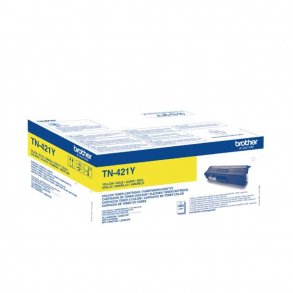Brother toner TN421Y gul 1800 sider, original