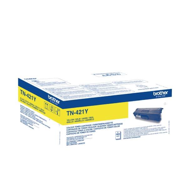 Brother TN 421 Y Original lasertoner (1800 sidor)