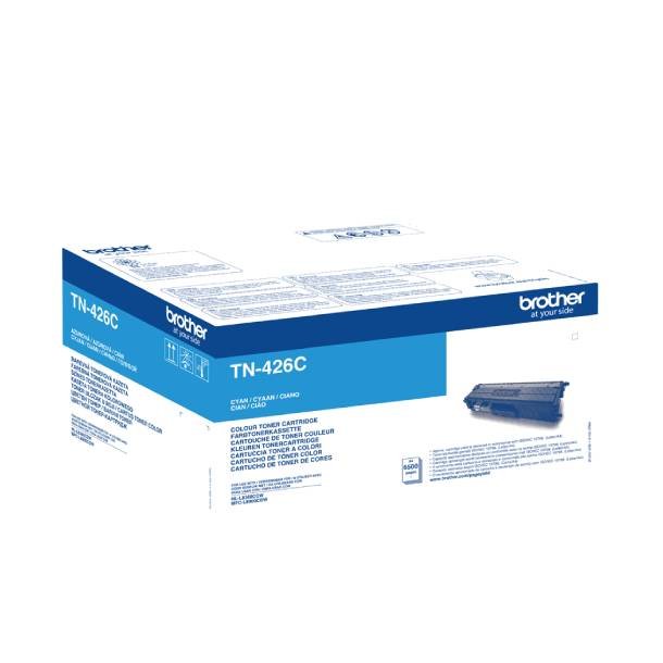 Brother TN 426 C Original lasertoner (6500 sidor)