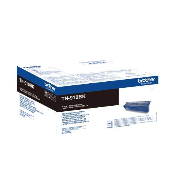 Brother TN 910 BK Original lasertoner (9000 sidor)