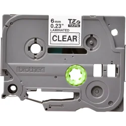 Brother TZe tape 6 mm x 8 m black / clear