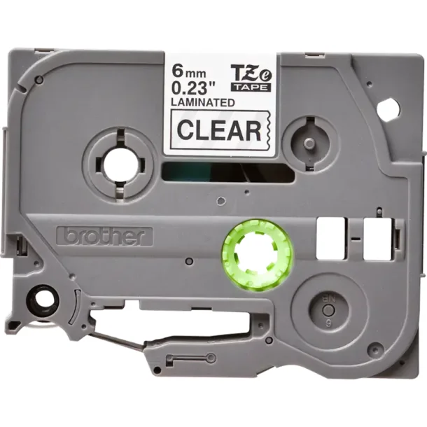 Brother TZe tape 6 mm x 8 m black / clear