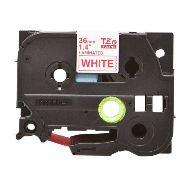 Brother TZe tape 36 mm x 8 m red / white