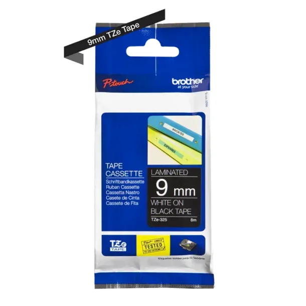 Brother TZe tape 9 mm x 8 m white / black