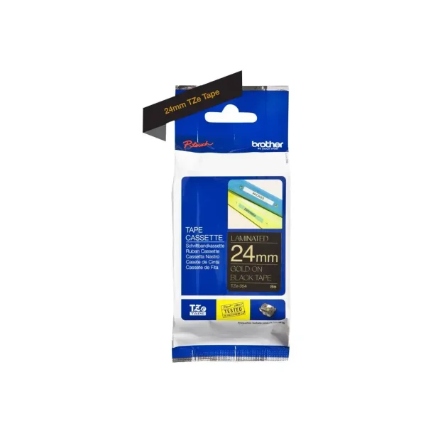 Brother TZe tape 24 mm x 8 m gold / black