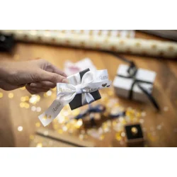 Brother TZe-R254 printer guld p hvidt satinbnd, 24 mm