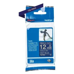 Brother TZe-RN34 printer guld p marineblt satinbnd, 12 mm