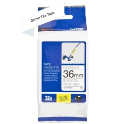 Brother TZe tape 36 mm x 8 m flexible black / white