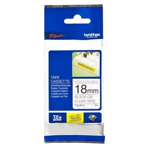 Brother TZeS tape 18 mm x 8 m strong black / clear