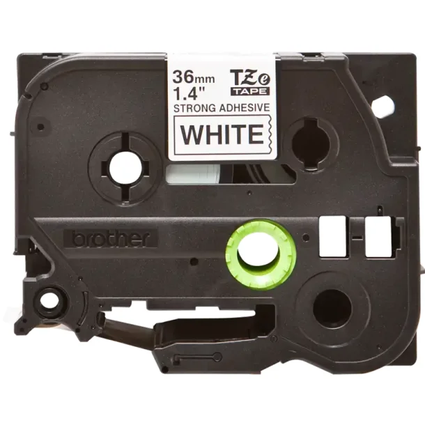 Brother TZeS tape 36 mm x 8 m strong black / white