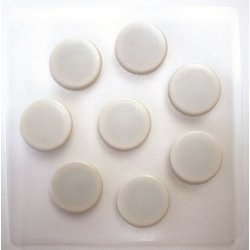 B&uuml;ngers Magneter 25 mm - Vit (7 st)