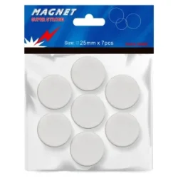 B&uuml;ngers Magneter 25 mm - Vit (7 st)