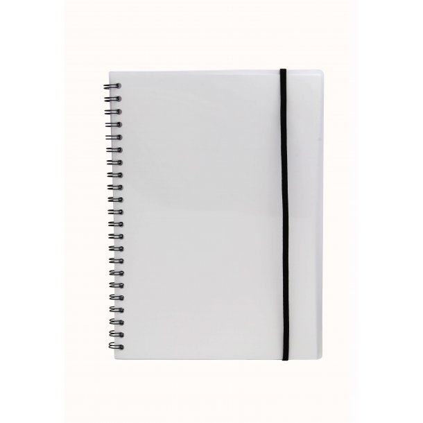 Bngers Notebook A4 Plastic with Spiral Back, transparent