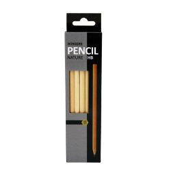 B&uuml;ngers Blyertspennor Naturf&auml;rgad HB (12 st)