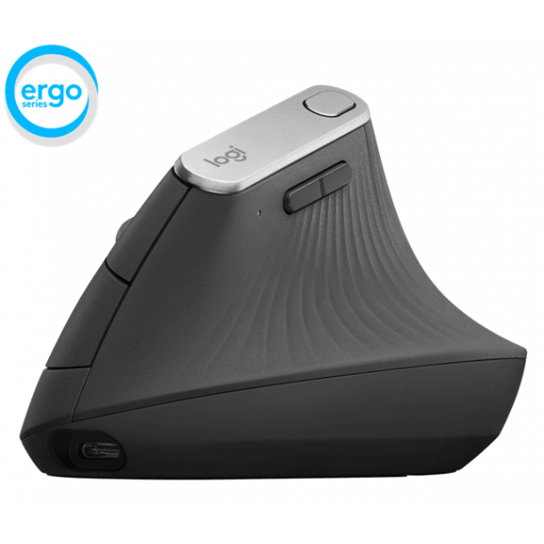 Logitech MX VERTICAL Ergonomic Wireless Mouse, Graphite