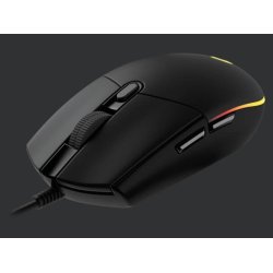Logitech G203 LIGHTSYNC Spelmus - Svart