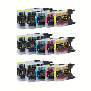 Pixojet ink cartridges Brother LC 1220, 15 pcs. discount pack 351 ml