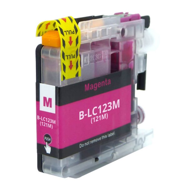 Brother LC 123M , Magenta, Compatible Ink Cartridge, 10 ml