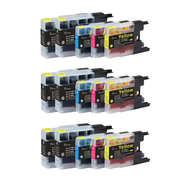 Brother LC 1280 combo pack 15 stk Ink Cartridge - Compatible - BK/C/M/Y 351 ml