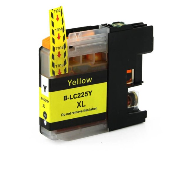 Brother LC 225 Y (15 ml) Yellow, Compatible Ink Cartridge
