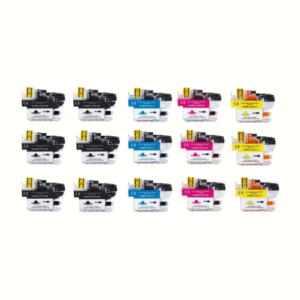 Brother LC 3211 combo pack 15 stk Ink Cartridge - Compatible - BK/C/M/Y 180 ml
