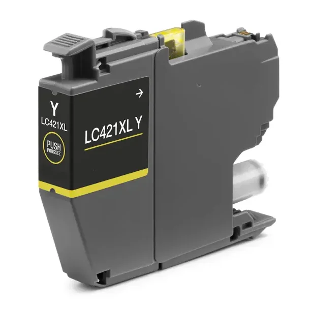 Brother LC 421 XL Y Ink Cartridge - LC421XLY Compatible - Yellow 10 ml