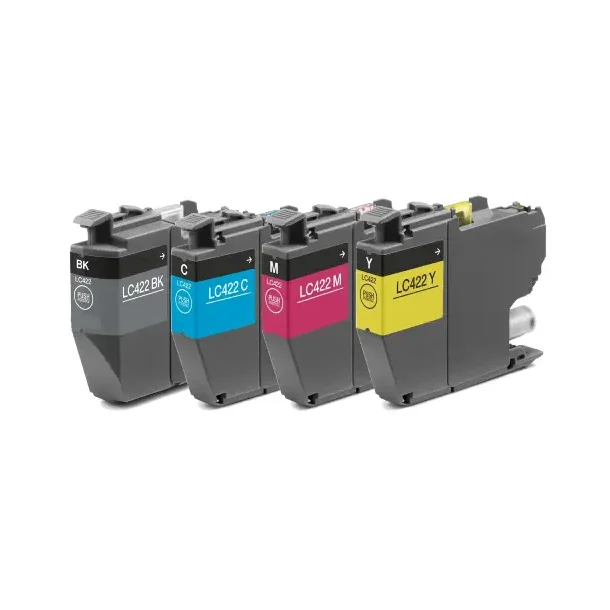 Brother LC 422 combo pack 4 stk Ink Cartridge - Compatible - BK/C/M/Y 44 ml