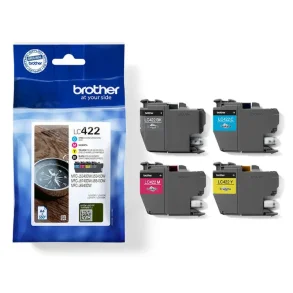 Brother bläckpatroner LC 422 - LC422VALDR, 4 st. multipack 44 ml, original