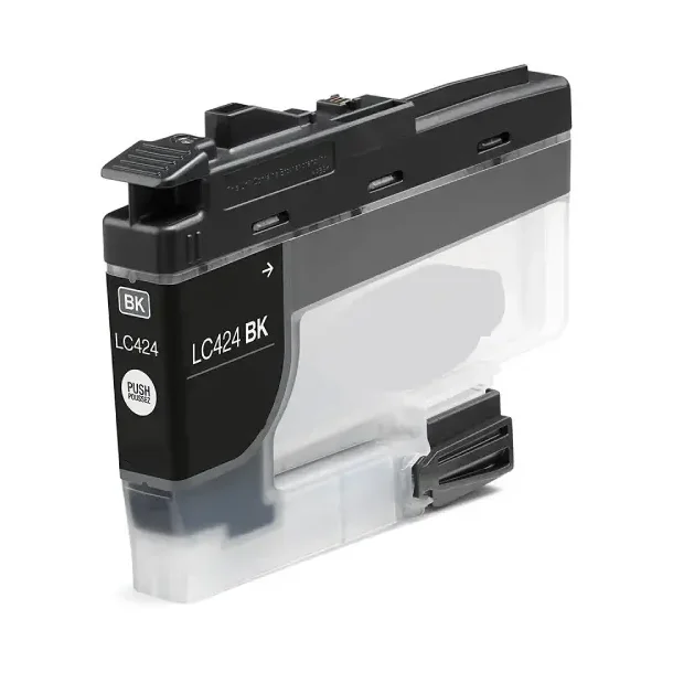 Brother LC 424 BK Ink Cartridge - LC424BK Compatible - Black 15 ml