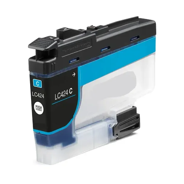 Brother LC 424 C Ink Cartridge - LC424C Compatible - Cyan 15 ml
