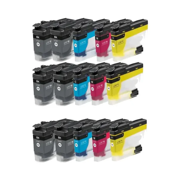 Brother LC 427 combo pack 15 stk blekkpatron - Kompatibel - BK/C/M/Y 630 ml