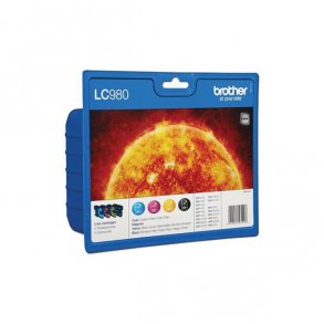 Brother bläckpatroner LC 980 - LC980VALBPDR, 4 st. multipack 21,6 ml, original
