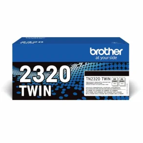 Brother toner TN 2320 svart 5200 sider, original