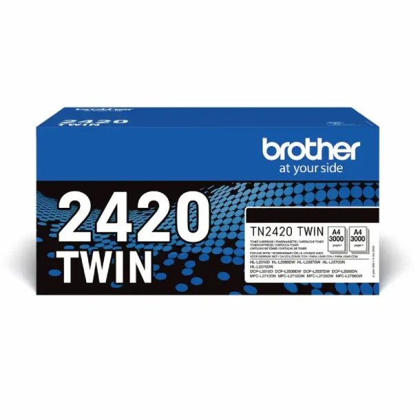 Brother TN 2420 combo pack 2 stk Toner - Original - Black 6000 pages