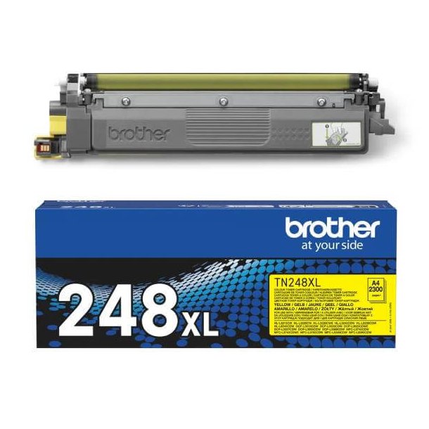 Brother TN 248 XL Y Toner - TN248XLY Original - Gul 2300 sider