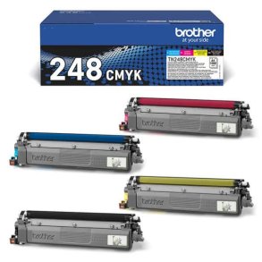 Brother toner TN 248 - TN248VAL, 4 stk. multipack 4000 sider, original