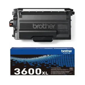 Brother toner TN3600XL svart 6000 sider, original