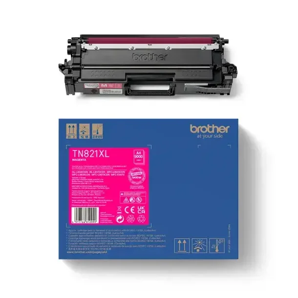 Brother TN 821 XL M Toner - TN821XLM Original - Magenta 9000 pages