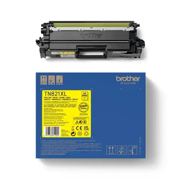 Brother TN 821 XL Y Toner - TN821XLY Original - Yellow 9000 pages