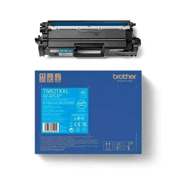 Brother TN 821 XXL C Toner - TN821XXLC Original - Cyan 12000 pages