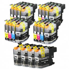 Pixojet ink cartridges Brother LC 125 - 127, 20 pcs. discount pack 404 ml