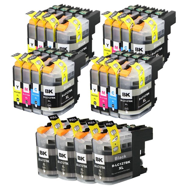 Brother LC 125/127 Ink Cartridge Combo Pack 20 pcs - Compatible - BK/C/M/Y 404 ml