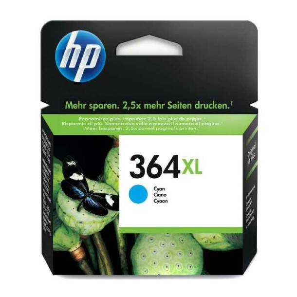 HP 364 XL C blekkpatron - CB323EE Original - Cyan 6 ml