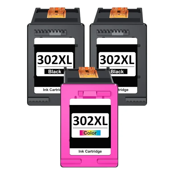 HP 302 XL Ink Cartridge - 3 pcs Compatible - value pack 60 ml