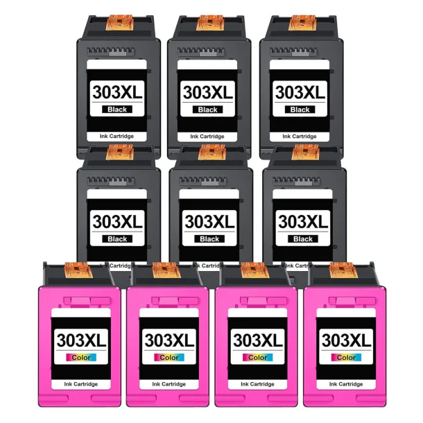 HP 303 XL Combo Pack 10 pcs Ink Cartridge - Compatible - BK/C 176 ml