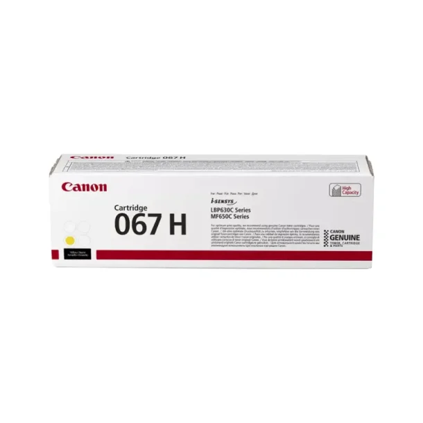 Canon 067 H Y Toner - 5103C002 Original - Gul 2350 sider