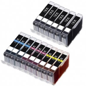 Kompatible blkpatroner Canon CLI 42 - 6384B001, 15 stk. rabatpakke 195 ml