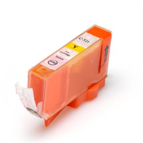 Kompatibel blkpatron Canon CLI 521 - 2936B001 gul 10,5 ml