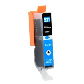 Kompatibel blkpatron Canon CLI-531 - 6119C001 cyan 12,5 ml